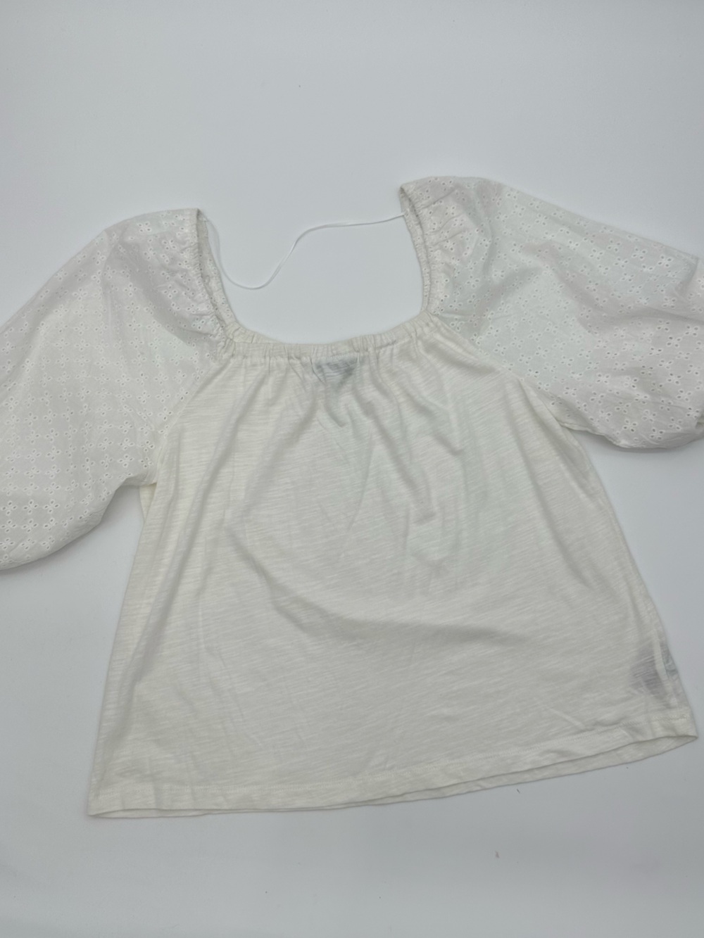 Sanctuary White Renaissance Festival Style shirt size L NWT